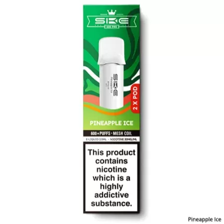 SKE Crystal Pro 600 Prefilled Replacement Pods – Fresh Flavours, Same Crystal Experience