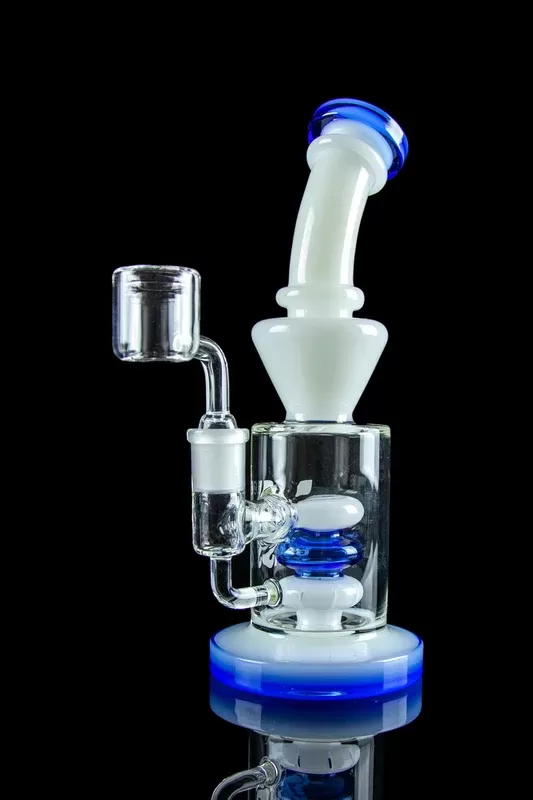 NEU Glass Concentrate Rig Shower Head - Accent Color#Black>Blue>Green>Honey (04D198)