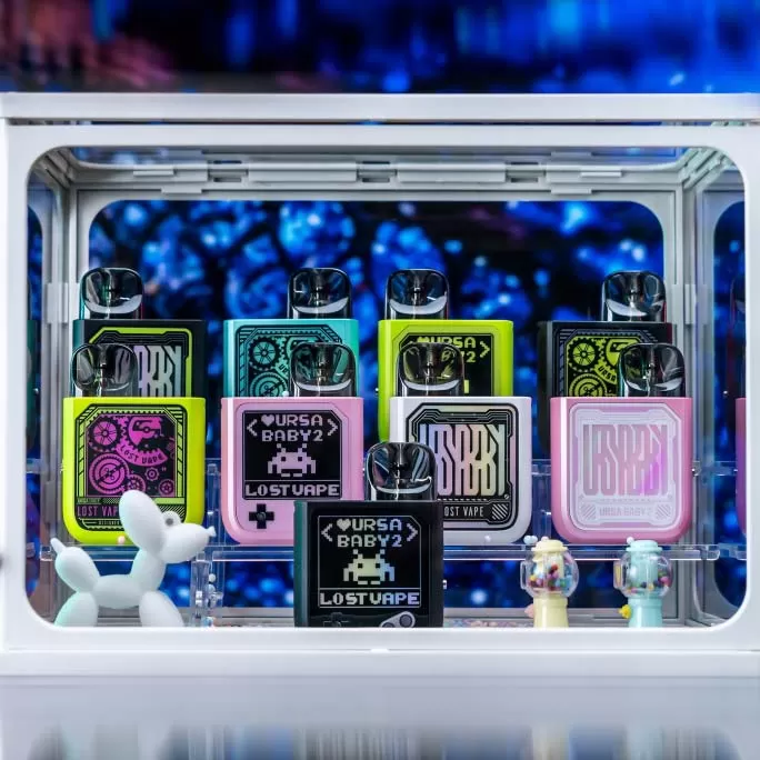 Lost Vape Ursa Baby 2 Pod Kit 900mAh 2.5ml - Pop Blue x Time Gear - Image 3