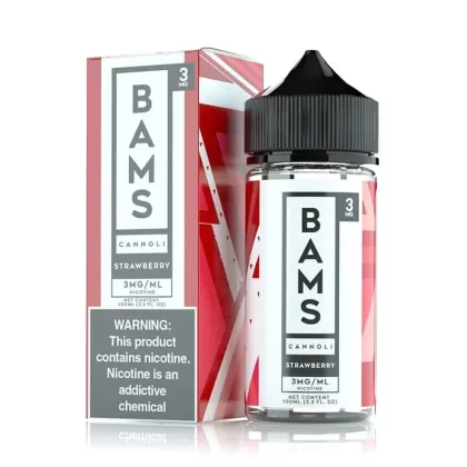 Bam’s Strawberry Cannoli 100ml - Options#100ml - 3mg>100ml - 6mg (060373)