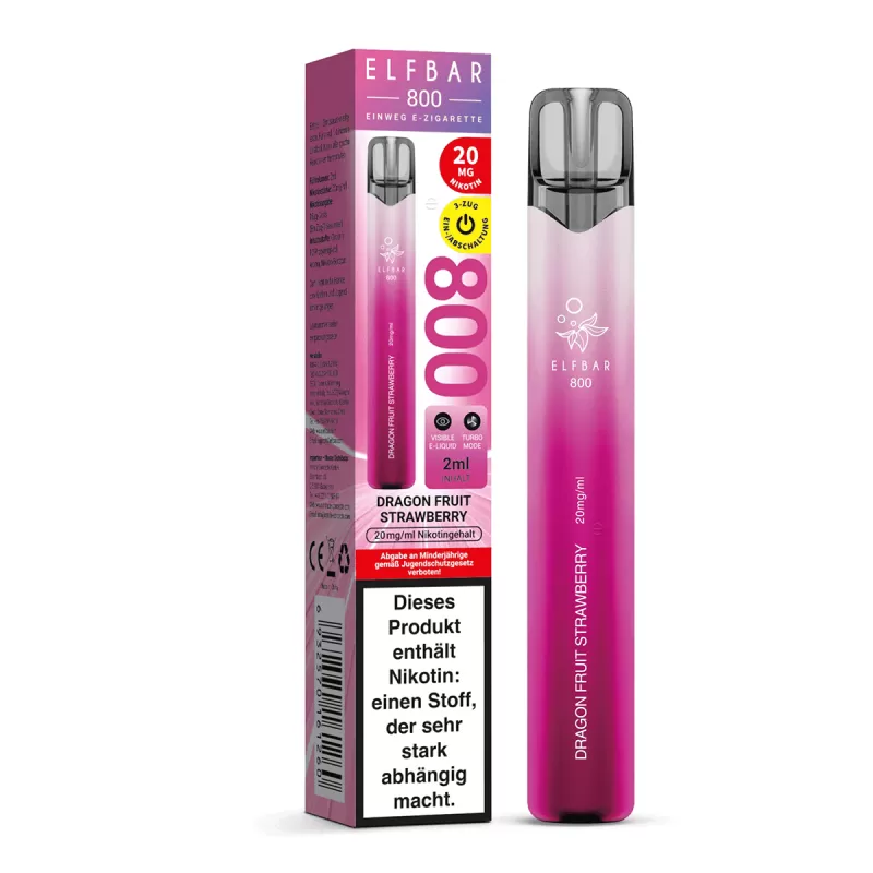 Elf Bar 800 – Dragonfruit Strawberry - Elf Bar / ca. 800 / 550 mAh / 20mg/ml - Image 3
