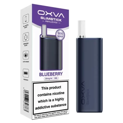 OXVA Slim Stick Pod Kit - Colour#Black / Kiwi Passionfruit>Blue / Blueberry>Gold / Lychee Ice>Grey / Mint>Pink / Watermelon>Purple / Lemon Lime (E7327A)