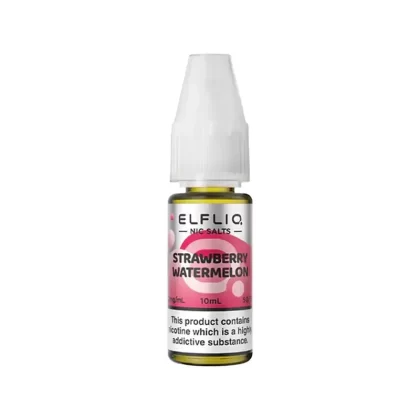 Elf Bar Elfliq Strawberry Watermelon Nic Salt E-Liquid - 20mg - Vape Product (93BB4E)