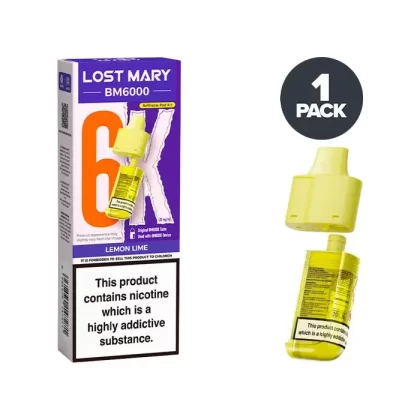 Lemon Lime Lost Mary BM6000 Refill Pack - Ecigdepot
