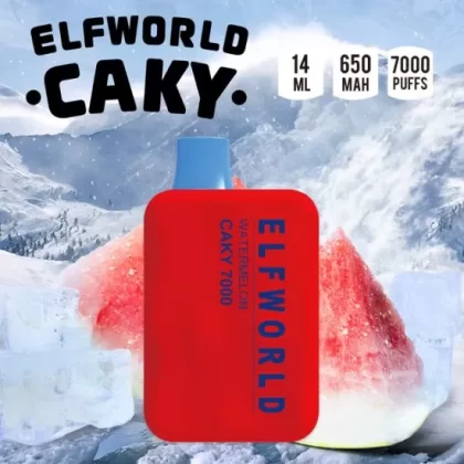 Elfworld Caky Watermelon (7000 Puffs) - Vapexotic In