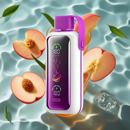 VOZOL Star 20000 Puffs Peach Ice Disposable Vape with 2.2″ HD Mirror Screen & Dual Mesh - Bangvapeaustralia