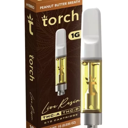Torch 1g THCA Live Resin Blend Cartridge – Peanut Butter Breath