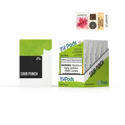 Z pods STLTH Compatible – Fruit Nectar Sling - Supreme Nic Blend 20MG with 50MG Throat Hit