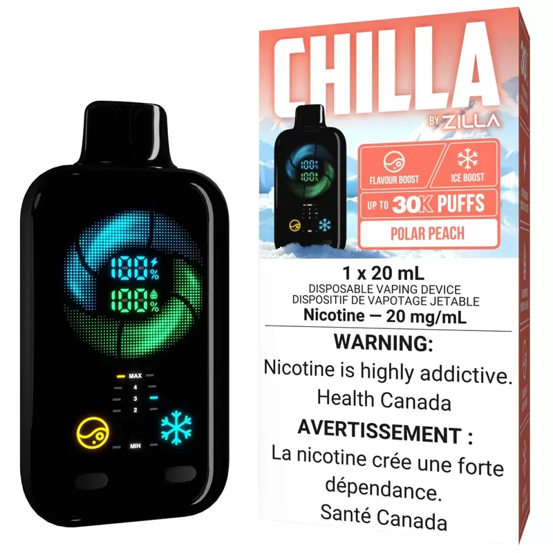 CHILLA BY ZILLA Disposable Vape – Polar Peach
