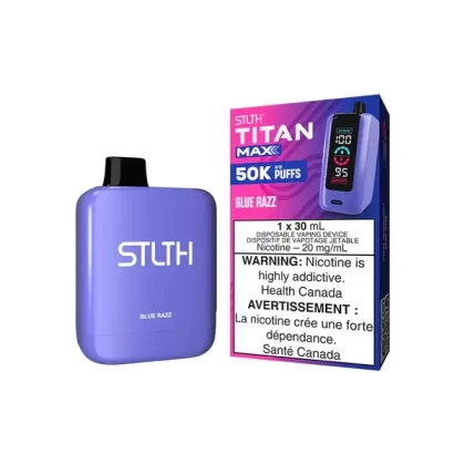 STLTH Titan Max Disposable Vape – 50k Puffs – Blue Razz