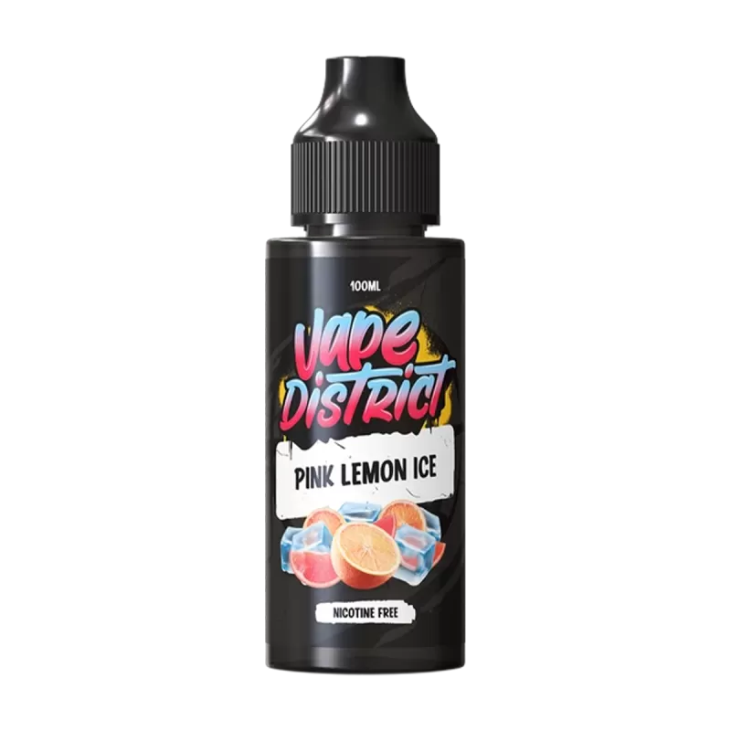 Pink Lemon Ice by Vape District 100ml - NIC SHOTS (FREE)