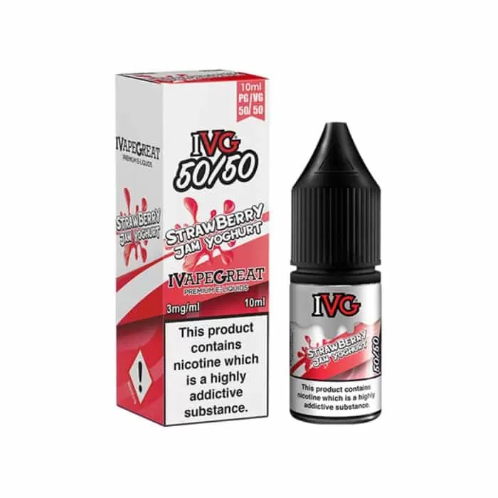 Strawberry Jam Yoghurt IVG 50/50 e Liquid 10ml – TPD - Vapestorm Co