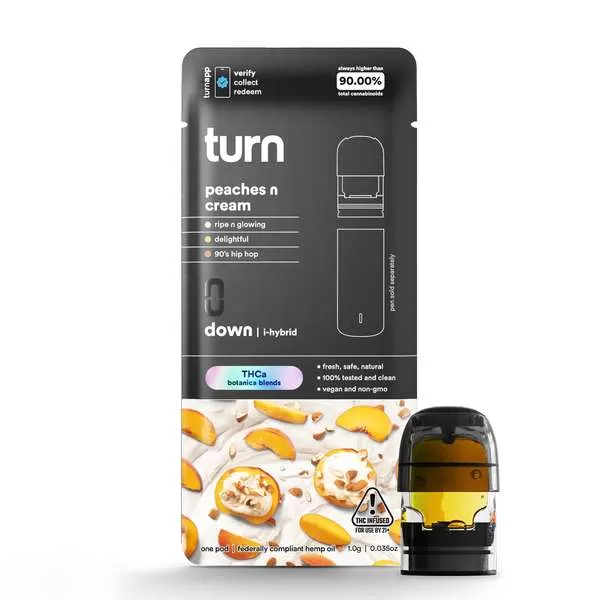 Turn Hemp THCA Blend Pods 1g – Indica (NEED TURN PEN) - Image 2