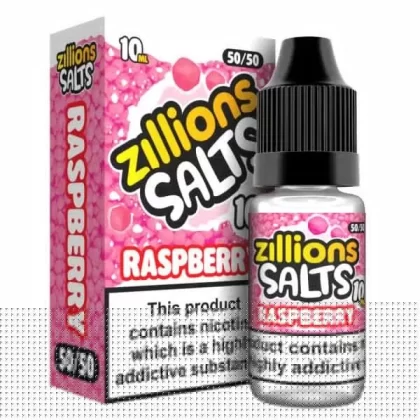 RASPBERRY ZILLIONS NICOTINE SALT E-LIQUID BY ZILLIONS SALTS