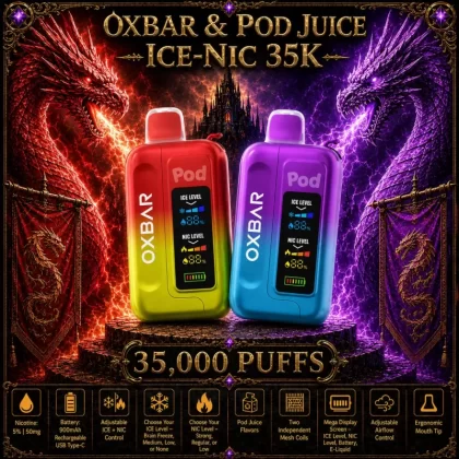 OXBAR x Pod Juice ICE-NIC 35K - Bannaners - Vapeciga