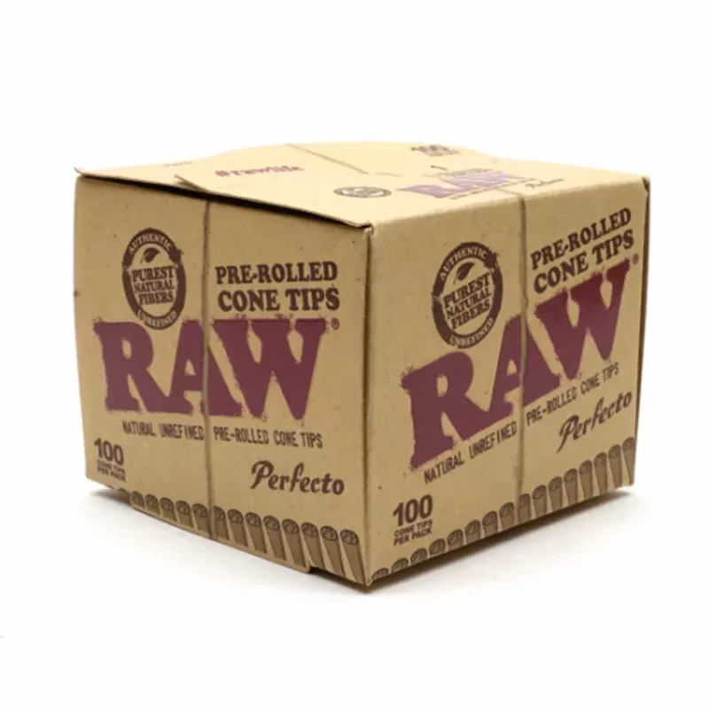 RAW Prerolled Perfecto Conical Tips – 3 Pack