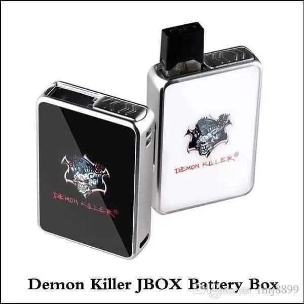 Demon Killer JBOX Pod Mod- Juul Pods Compatible - Color#BLACK>WHITE (6ED6B0)