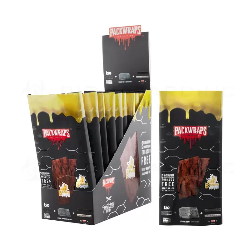 Packwraps™ x BIO™ x Twisted™ | All-in-One Hemp Wrap Kit | 10 Count – Various Flavors