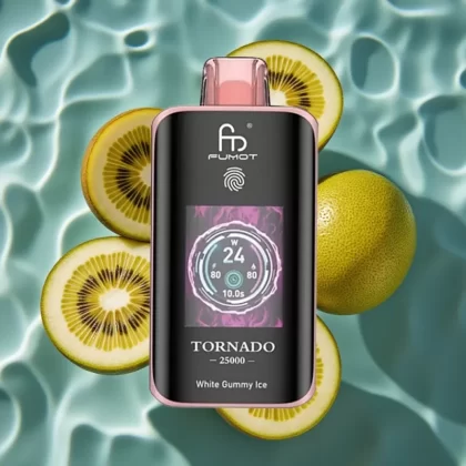 Fumot Tornado 25000 Puffs Rechargeable Disposable Vape with HD Screen & Type-C – Kiwi Passion Fruit Guava - Bangvapeaustralia