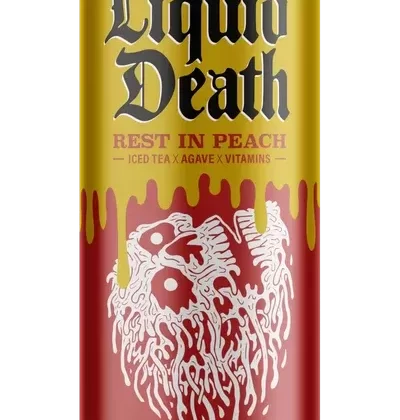 Liquid Death Rest In Peach Leafer 19.2oz
