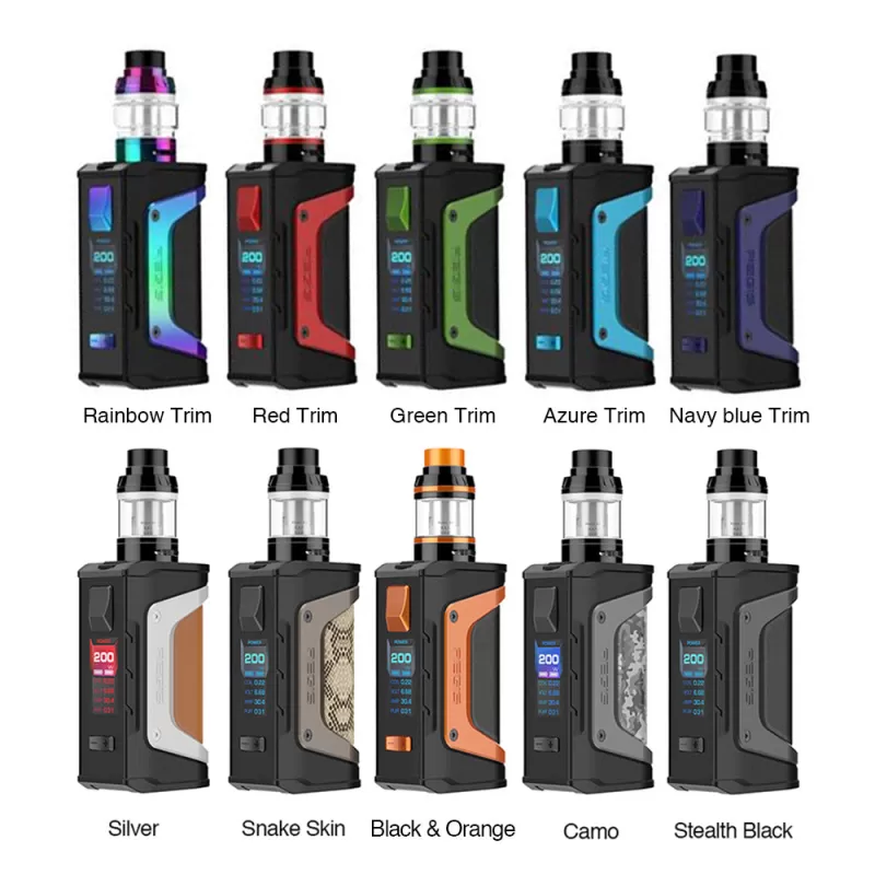 GeekVape Aegis Legend 200W TC Kit with Aero Mesh Tank - Rainbow Trim