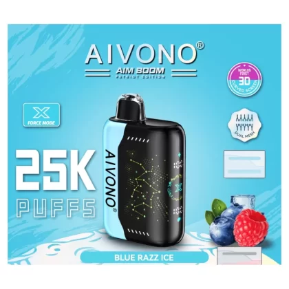 AIVONO BOOM PATRIOT EDITION 25000 Puffs | 0%-5% strength, bulk disposable vape - Aiviouvapes