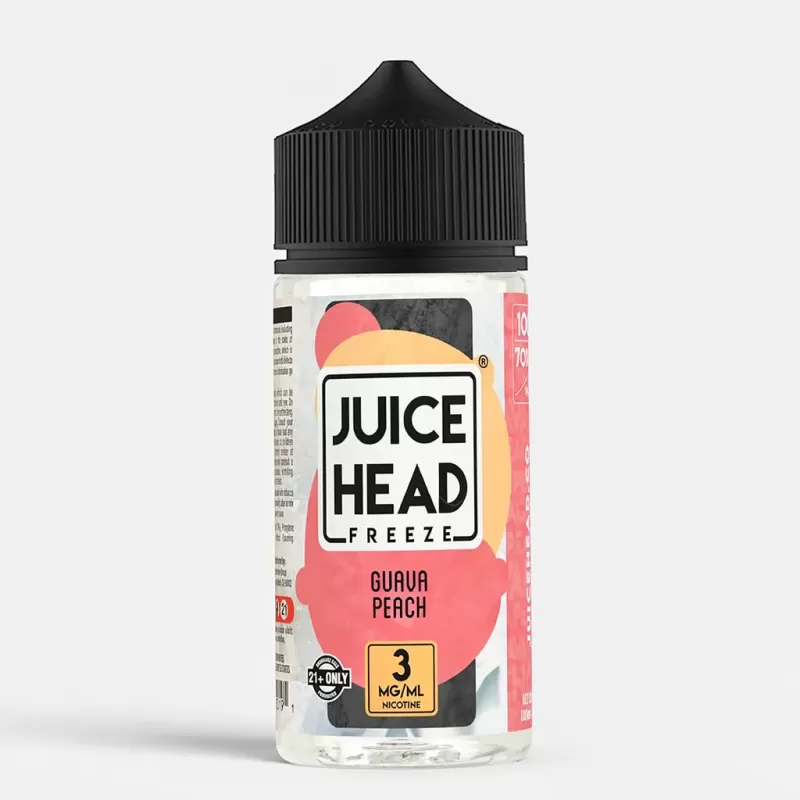 Juice Head Freeze – Guava Peach 100mL 70% VG E-Juice