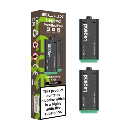 Strawberry Kiwi Elux Legend 1500 Pods - Vapeshop Co