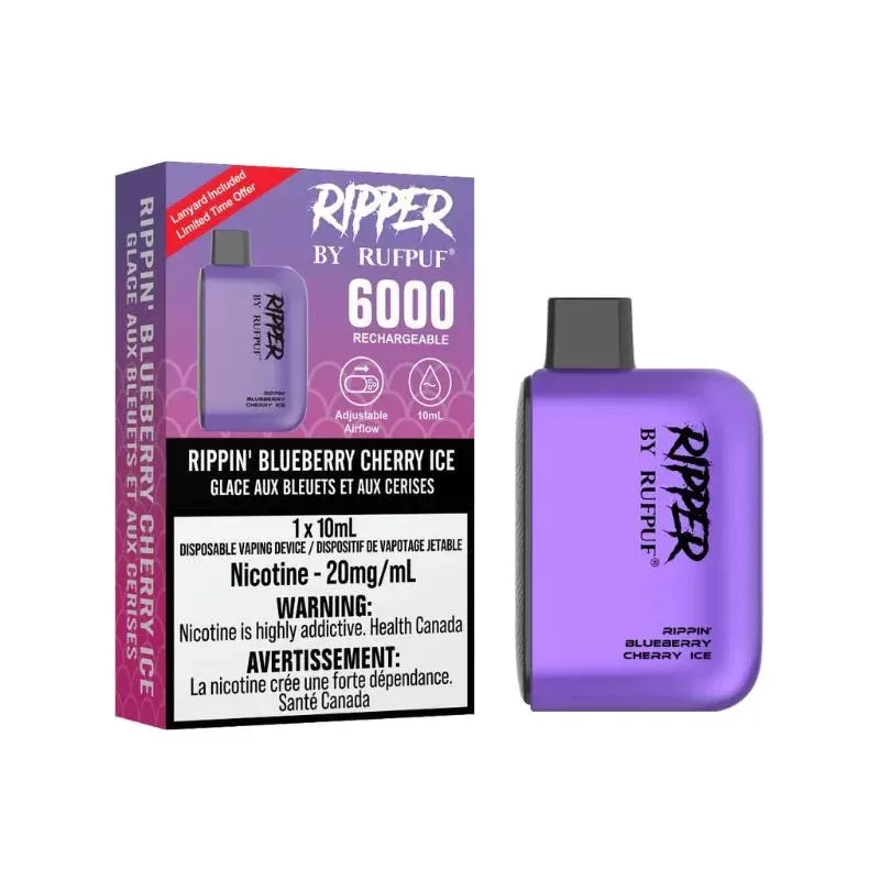RIPPER 6000 – RIPPIN BLUEBERRY CHERRY ICE