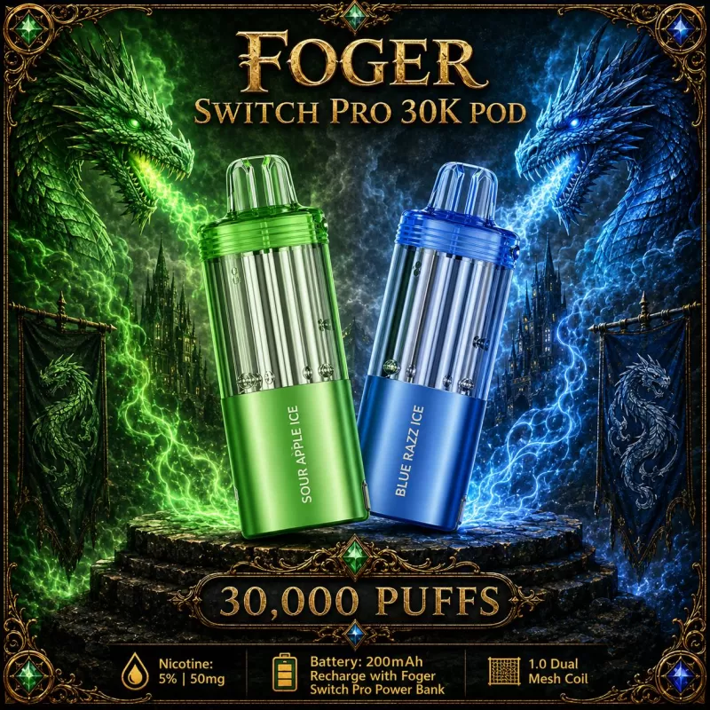 Foger Switch Pro 30K POD TEXAS COMPLIANT AVAILABLE - Strawberry Watermelon