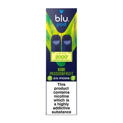 Blu Bar Kiwi Passion Fruit Pods (2 Pack) - Strength#20mg