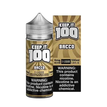 Bacco by Keep It 100 100ml - Vape Product, Vape Product