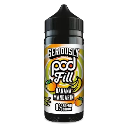 Seriously Pod Fill by Doozy Vape Banana Mandarin 100ml Shortfill Eliquid - Ecigpremium