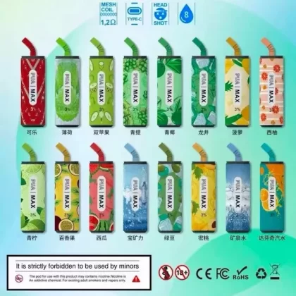 PUA Max Cola Tin Rechargeable Disposable Vape Pen 650mah 6000 Puffs ( Worldwide)