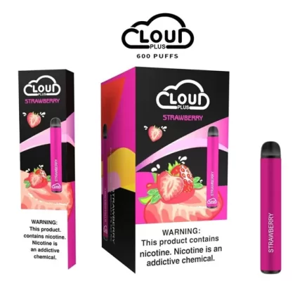 Cloud Bar Plus 600+ Puffs Disposable Vape Long Lasting & Convenient (Strawberry)