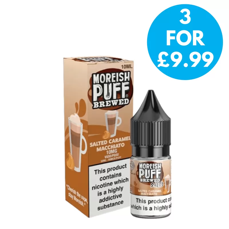 10mg Moreish Puff Brewed Coffee Nic Salts 10ml - Vape Co