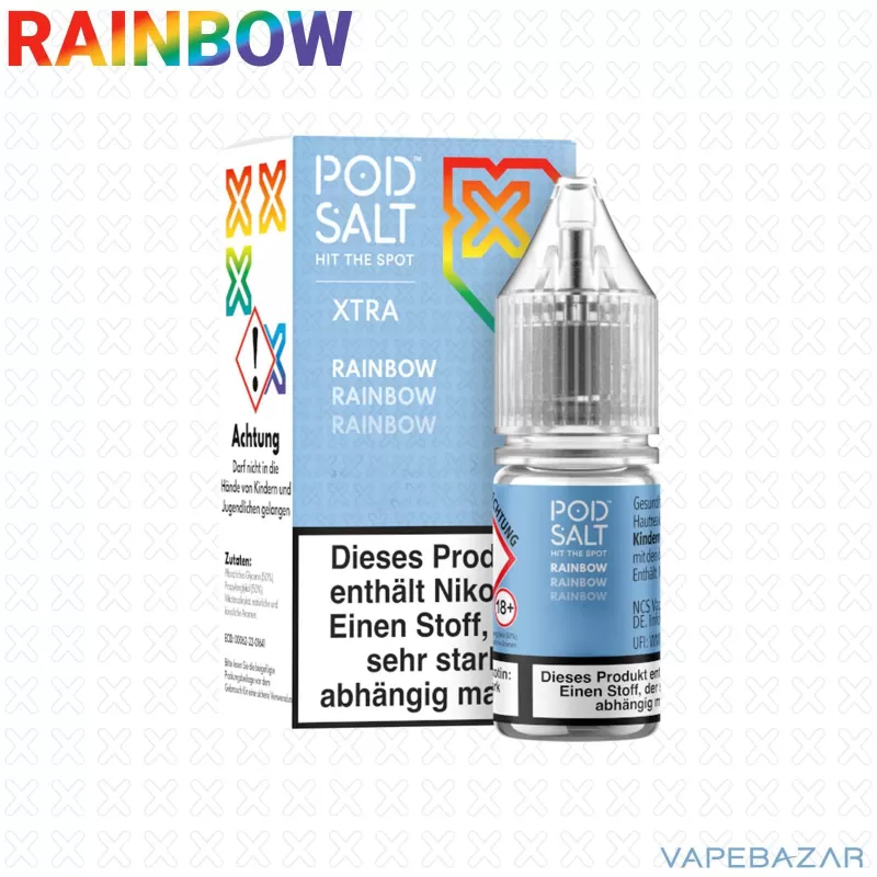 Pod Salt X Nikotinsalz Liquid – Rainbow - 20mg/ml, 10mg/ml - Image 2