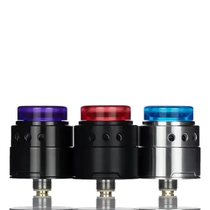 Damn Vape x TMF Demo 22mm Single Coil RDA - Gunmetal, Matte Black (39BFF9)