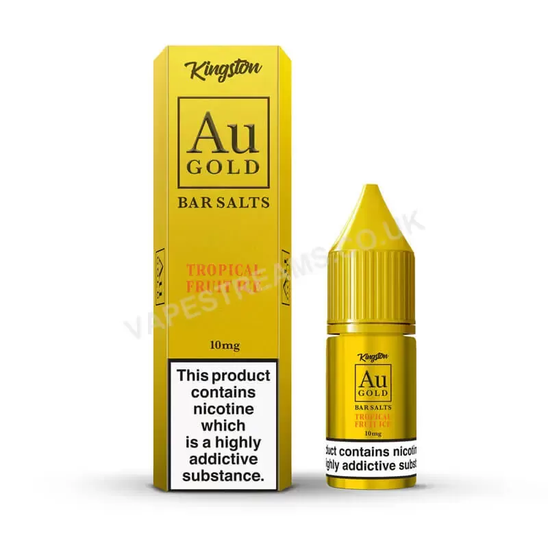 Kingston Au Gold Tropical Fruit Ice Nic Salt E-Liquid - Vapestreams Co