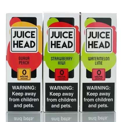Juice Head E-Liquid - No Nicotine Vape Juice - 100ml - Watermelon Lime