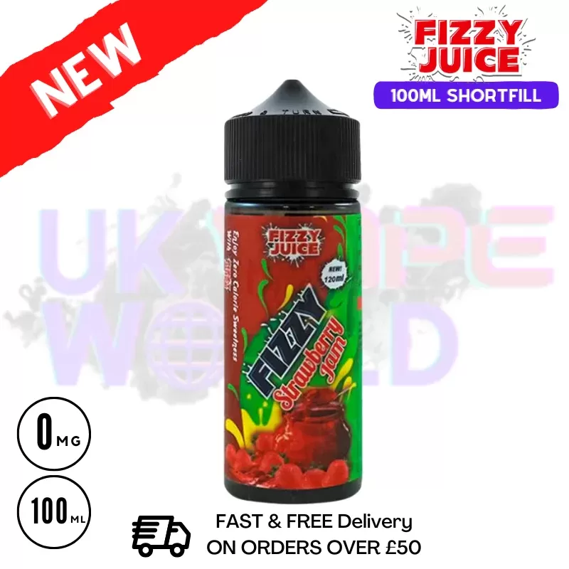 Strawberry Jam Fizzy Juice 100ml E-Liquid – £7.89