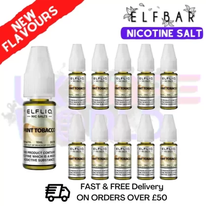 Mint Tobacco ElfLiq Nic Salt BOX OF 10 – ONLY £14.99