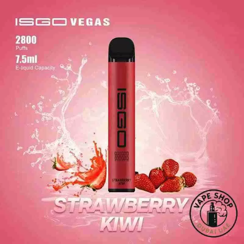 ISGO VEGAS 2800 Puffs 2% Nicotine Disposable Vape In Dubai UAE - 1 PACK / 1 DEVICE, FULL BOX 10 DEVICE; Blueberry, Brazilian Tobacco - Image 2