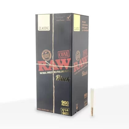 RAW® | 1¼ Size Pre-Rolled Cones | 84/26 – Brown – 900 Count