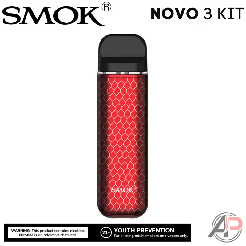 Smok Novo 3 25w Pod System Starter Kit Device - 7-color carbon fiber, Black Carbon Fiber - Image 3