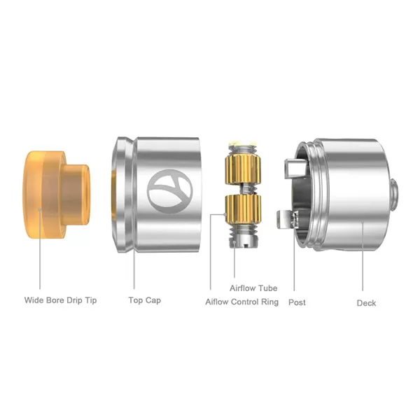 VAPUFF IN24 RDA Tank Atomizer - Black - Image 2