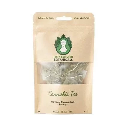 Organic Cannabis Herbal Tea – 10 Teabags – 25/40mg CBD Per Teabag