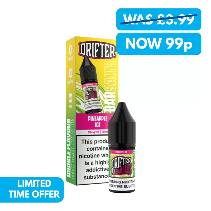 ! 10mg Drifter Bar Salts 10ml Nic Salts