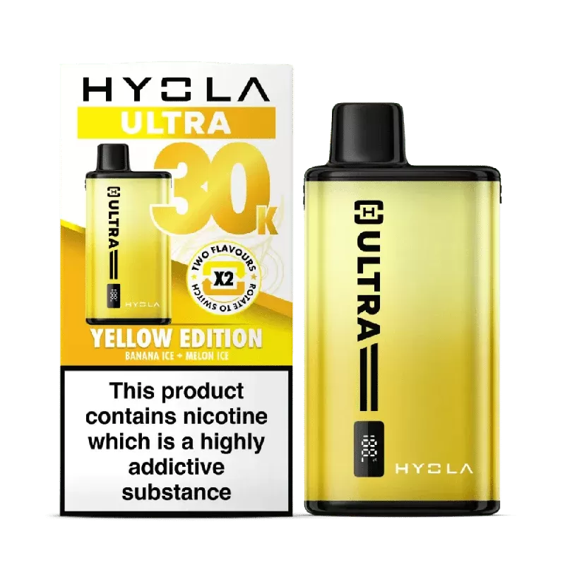 Hyola Ultra 30K Prefilled Pod Kit Yellow Edition - Nicotine Strength#20mg (7358E2)