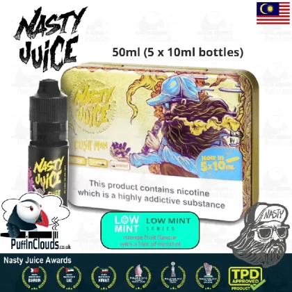 Nasty Juice Cush Man E-Liquid (5 Pack Tin)